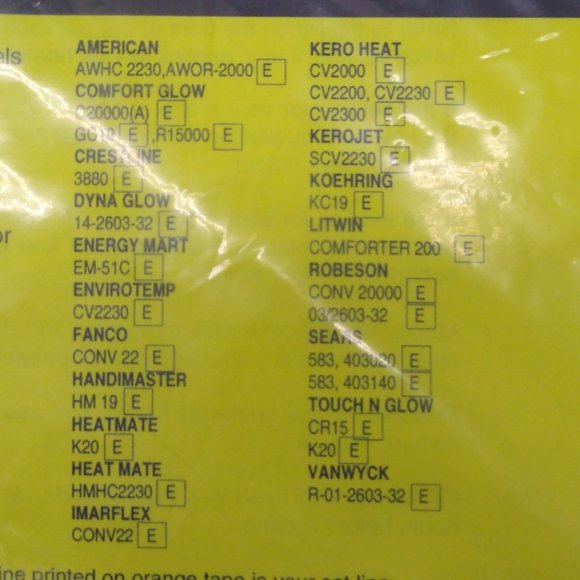 21st Century Kerosene Heater Wick Number 129 Fiberglass Made In USA NIB - Picture 3 of 9